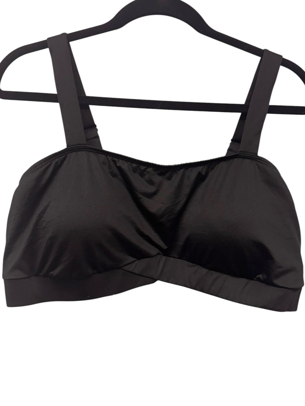 torrid Black Wireless Scoop Swim Bralette